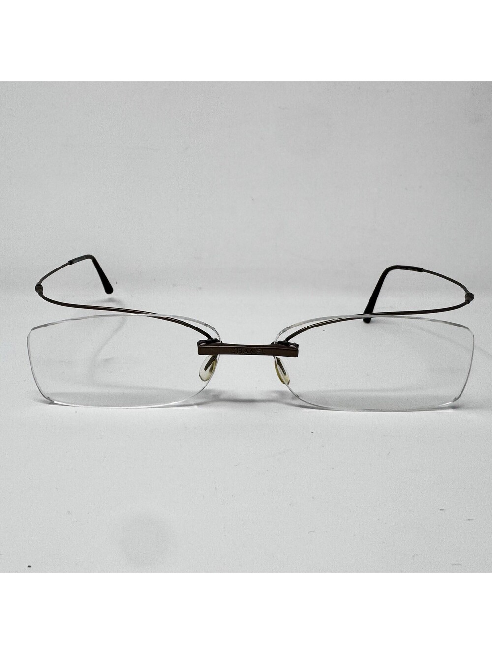 Chanel 2033 C 116 Bronze Rimless Floating Eyeglass Frames 56-16-120